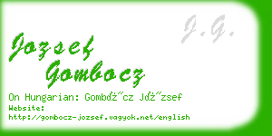 jozsef gombocz business card